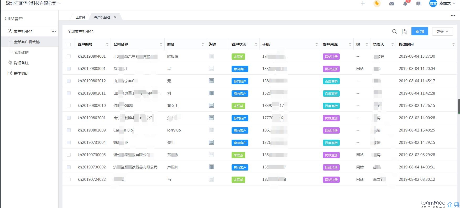 完整的crm客户关系管理系统应该具备哪些功能？