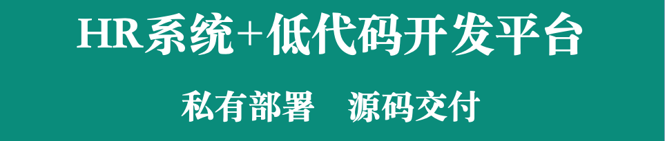 HR系统：源代码交源，低代码加持，打造贴合企业需求人力资源管理
